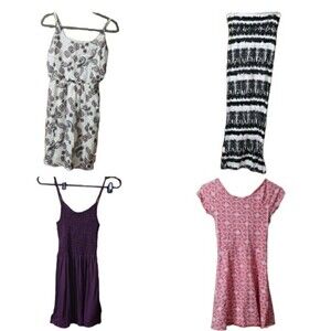 Small Dress Lot of 4 Old Navy Aeropostale Rue 21 Mini Maxi Print dresses